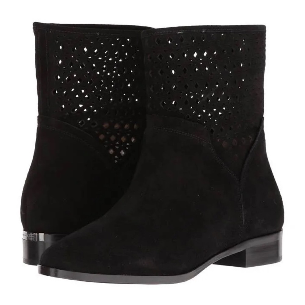 Michael Kors Women’s Black Suede Graham Ankle Booties - size 8